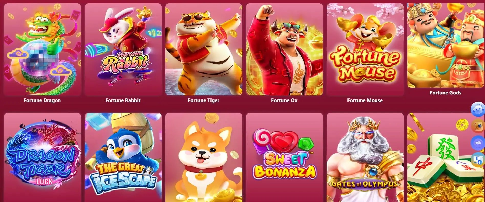 Sweet Bonanza 8x8 grid layout on bolaslot login showing candy symbols and active cascading win